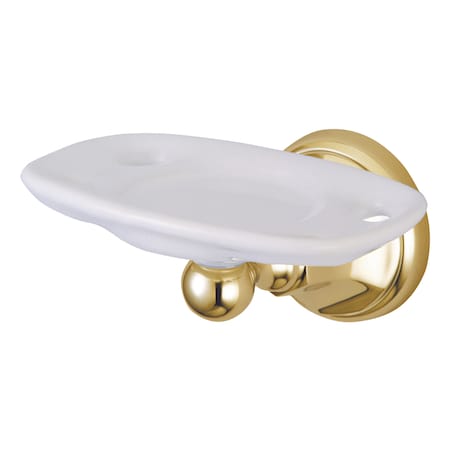 Kingston Brass Metropolitan Toothbrush And Tumbler Holder, Polished Brass BA4816PB